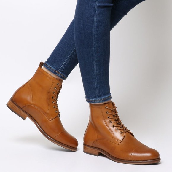 Ten Points Shoes - Ten Points Women's Diana Boot in Cognac (SZ 38)